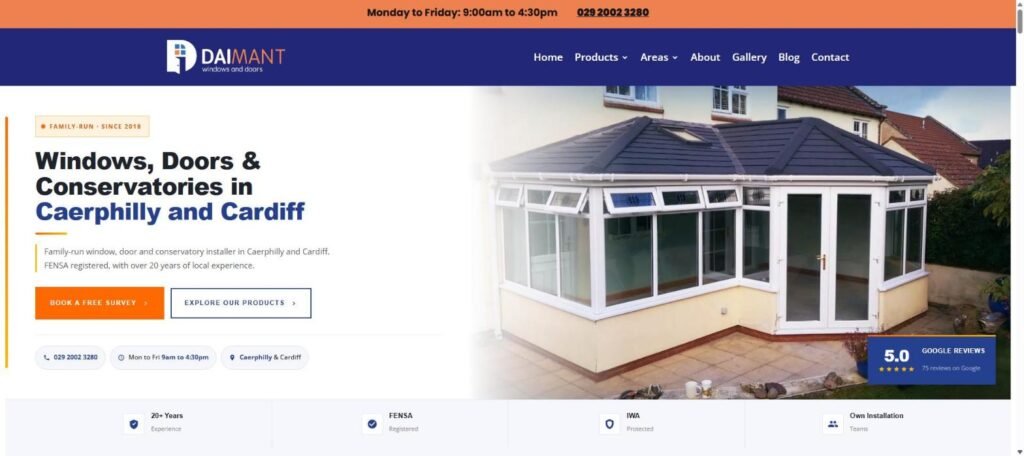 Daimant Windows website