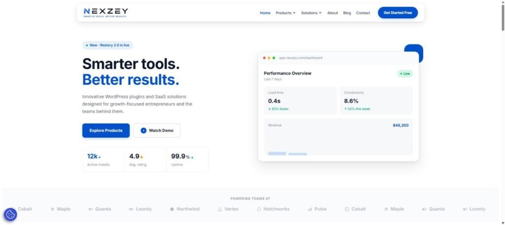 Nexzey website